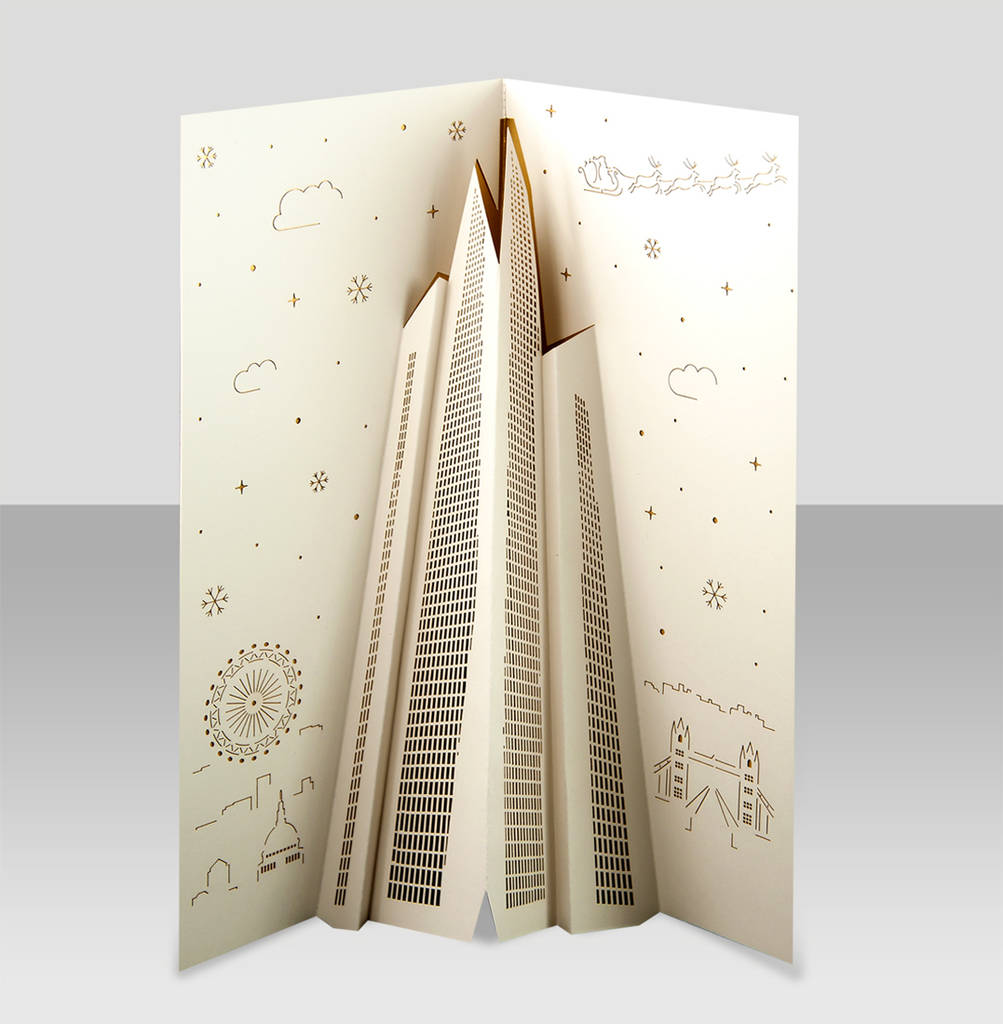 The Shard Pop Up Christmas Card, 1 of 2