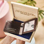 Dad Leather Wallet In Personalised Wooden Gift Box, thumbnail 3 of 9