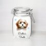 Personalised Cavachon Kilner Style Dog Treat Jar, thumbnail 1 of 2