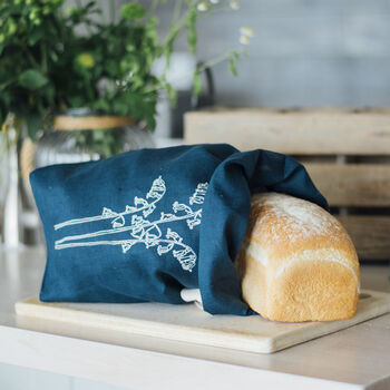 Bluebell Linen Bread Bag, 2 of 3