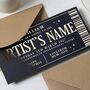Concert Ticket Gift Voucher Custom Personalised, thumbnail 3 of 9