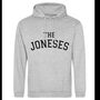 Personalised Varsity Banner Hoodie – Custom Family Name, thumbnail 2 of 12