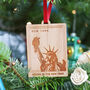 Wooden Christmas Travel Memories Personalised Bauble, thumbnail 4 of 5