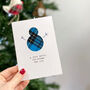 Scottish Tartan Snowman Christmas Card, thumbnail 1 of 3