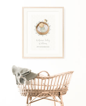 Welcome New Baby Boy Print, 3 of 3