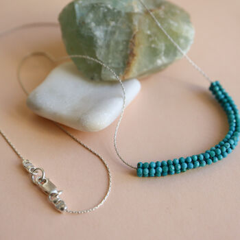 Turquoise Gemstone Beaded Necklace, 6 of 6