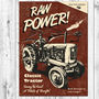 Vintage Style Tractor Card, thumbnail 2 of 2