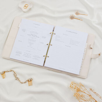 Wedding Planner Binder Champagne, 9 of 12