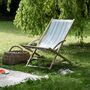 Rocking Deck Chair In Blue Stripe, thumbnail 1 of 3