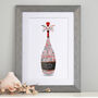 Personalised Ruby Anniversary Champagne Word Art, thumbnail 6 of 9