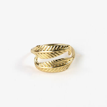 Adjustable Feather Wrap Ring, 3 of 5
