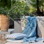 Puglia Blanket Aegean Blue, thumbnail 4 of 9