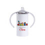 Personalised Christmas Train Kids Sippy Cup, thumbnail 4 of 4