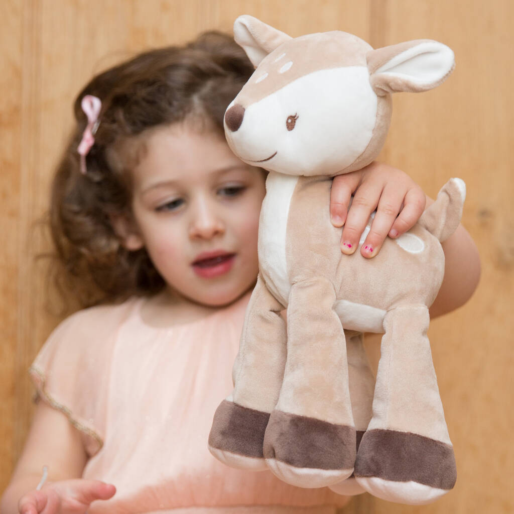 purple deer soft toy