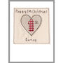 Personalised Heart 1st Christmas Card For Baby Girl, Daughter, Granddaughter, thumbnail 3 of 12