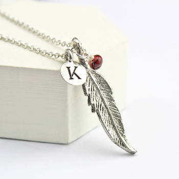 Personalised Feather Charm Necklace, 4 of 9