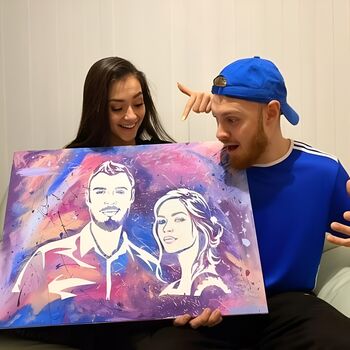 Personalised Portrait From Photo | Paint Your Own | Diy Kit | 50 X 40cm, 4 of 8