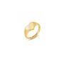 Heart Love Signet Ring In Sterling Silver, Gold Plated, thumbnail 6 of 9