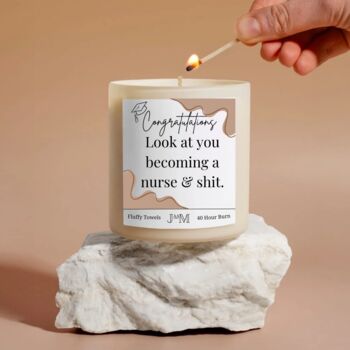 Look At You Becoming A Nurse Candle For Graduate Nurse, 2 of 6