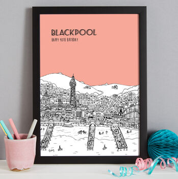 Personalised Blackpool Print, 9 of 10