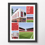 Arsenal Fc Views Of Highbury Poster, thumbnail 7 of 7