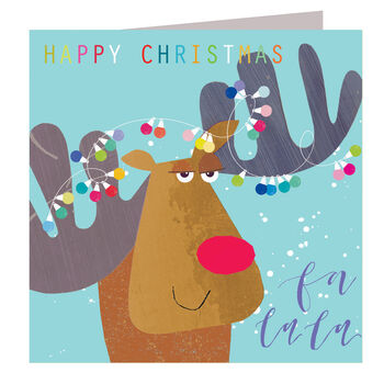 Christmas Moose Greetings Card, 2 of 5