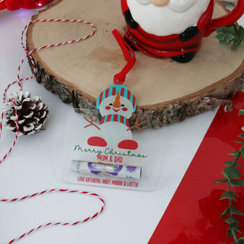 Personalised Money Holder Snowman, 5 of 7