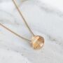 Citrine Teardrop November Birthstone Necklace, thumbnail 1 of 5