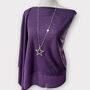 Long Star Pendant Statement Necklace, thumbnail 2 of 4