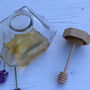 Personalised Glass Honey Pot With Built In Drizzler, thumbnail 3 of 4
