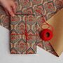 Peacock Feather Patterned Gift Wrap, thumbnail 2 of 4