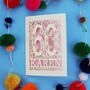 Personalised 60th Birthday Card Papercut Woodland Design, thumbnail 1 of 11