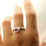 Sterling Silver Gemstone Stacking Rings, thumbnail 3 of 8