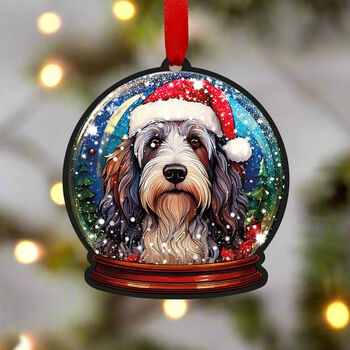Bearded Collie Dog Tree Decoration, 2 of 2