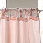 Linen Stone Washed Curtains With Ties, thumbnail 6 of 10