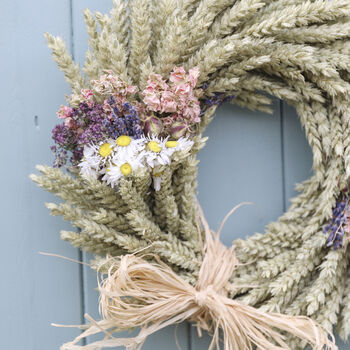 Country Garden Dried Flower Wreath, 2 of 12