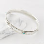 Rajput Serenity Turquoise And Pearl Spinning Bangle, thumbnail 9 of 12
