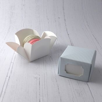 Blue Stripe Favour Boxes: Pack Of Ten, 2 of 3