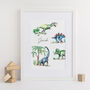 Personalised Dinosaurs Children's Art Print, thumbnail 1 of 6