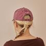 Personalised Vintage Burgundy Adult Cap, thumbnail 7 of 12