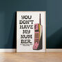 My Number Retro Music Gift Print, thumbnail 1 of 2