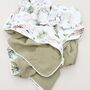 Organic Muslin Floral Baby Blanket, thumbnail 8 of 12