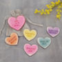 I Love You Because… Personalised Love Heart Tokens, thumbnail 6 of 8