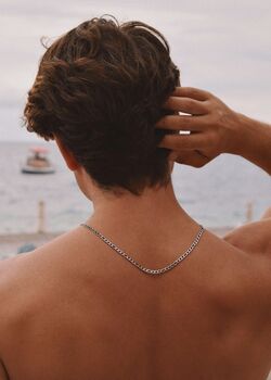 Figaro Chain Necklace Silver Gift, 2 of 6