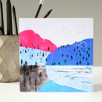 Mountains Birthday Card, 6 of 9