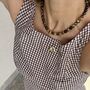 Edie Sterling Silver Tiger's Eye Necklace, thumbnail 3 of 7