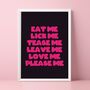 Miley Cyrus Plastic Hearts Eat Me, Lick Me Lyrics A3, thumbnail 1 of 5