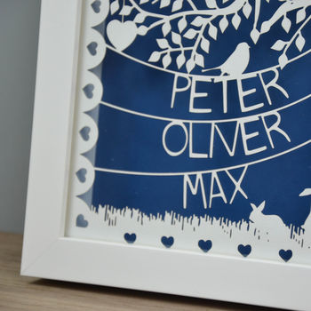 Personalised Family Tree Papercut, 4 of 6