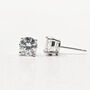 Diamond Moissanite Crystal Sterling Silver Earrings, thumbnail 6 of 6