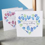 Personalised Heart Christening Card For Boys And Girls, thumbnail 1 of 10